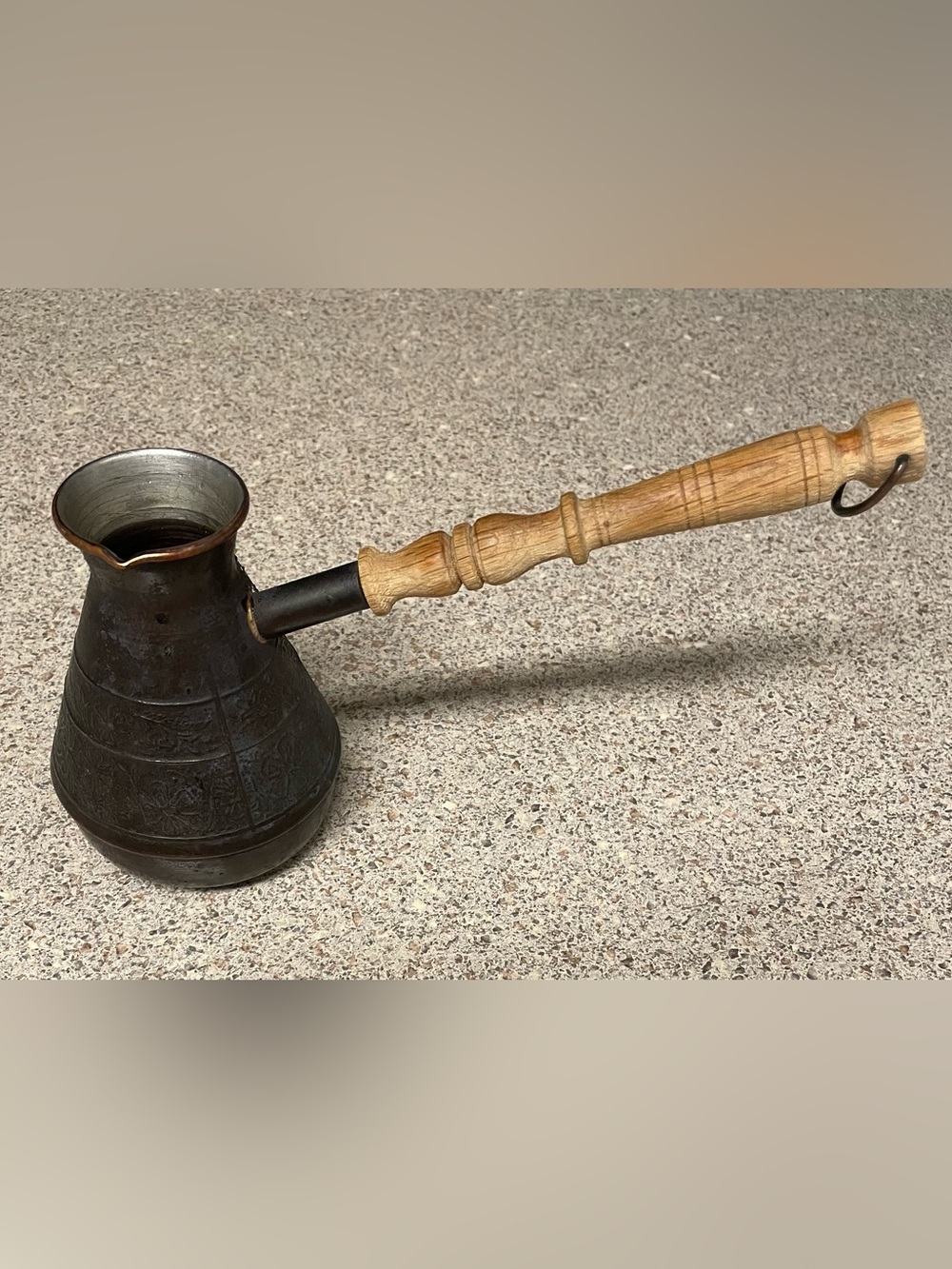 Vintage Traditional Turkish Jazva Cezve Coffee Pot